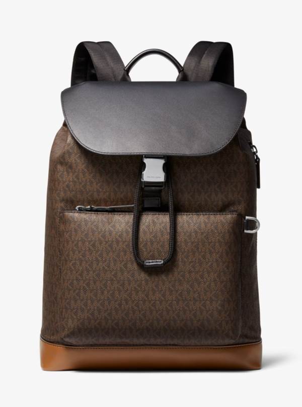 Damske Batohy Michael Kors Greyson Logo Field Hnede - Kabelky Michael Kors Sleva | BTAPS-4835